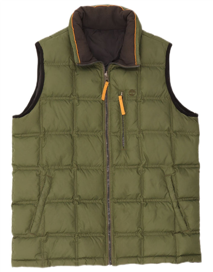 Timberland Herren Wattierte Weste UK 40 Large Grün