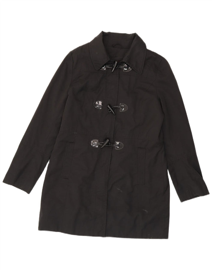 Nautica Damen Dufflecoat UK 14 Mittelschwarze Baumwolle