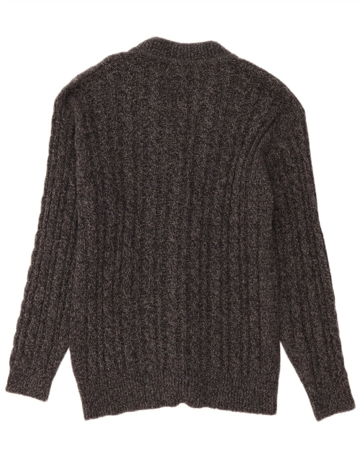 Balloon Damen-Strickjacke aus mittelgrauer Wolle