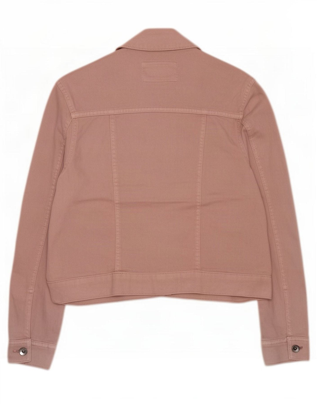 Marks & Spencer Damen Jeansjacke UK 14 Large Rosa Baumwolle