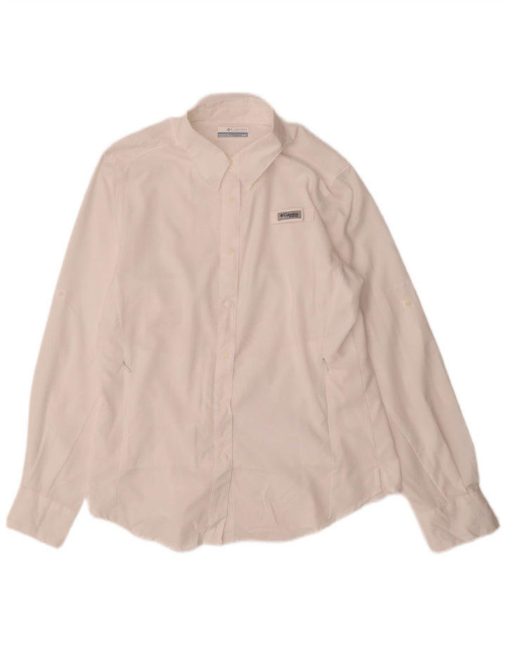 Columbia Damen Übergroßes Hemd UK 10 Small Weiß