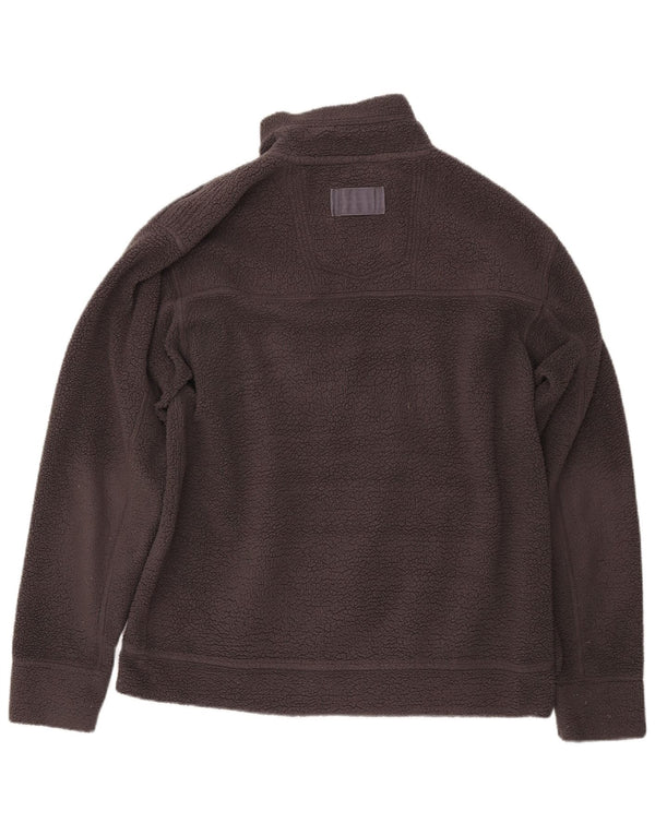 WEIRD FISH Herren Fleecejacke UK 40 Large Grau Polyester