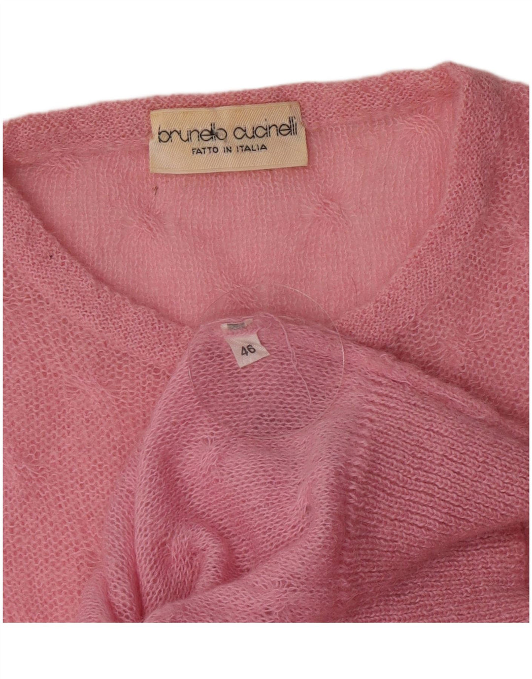 Brunello Cucinelli Damen Pullover mit Rundhalsausschnitt IT 46 Large Pink