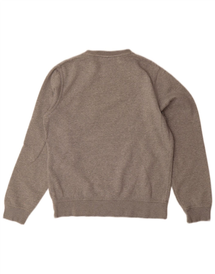 Nike Herren-Sweatshirt-Pullover, klein, grau gefleckte Baumwolle