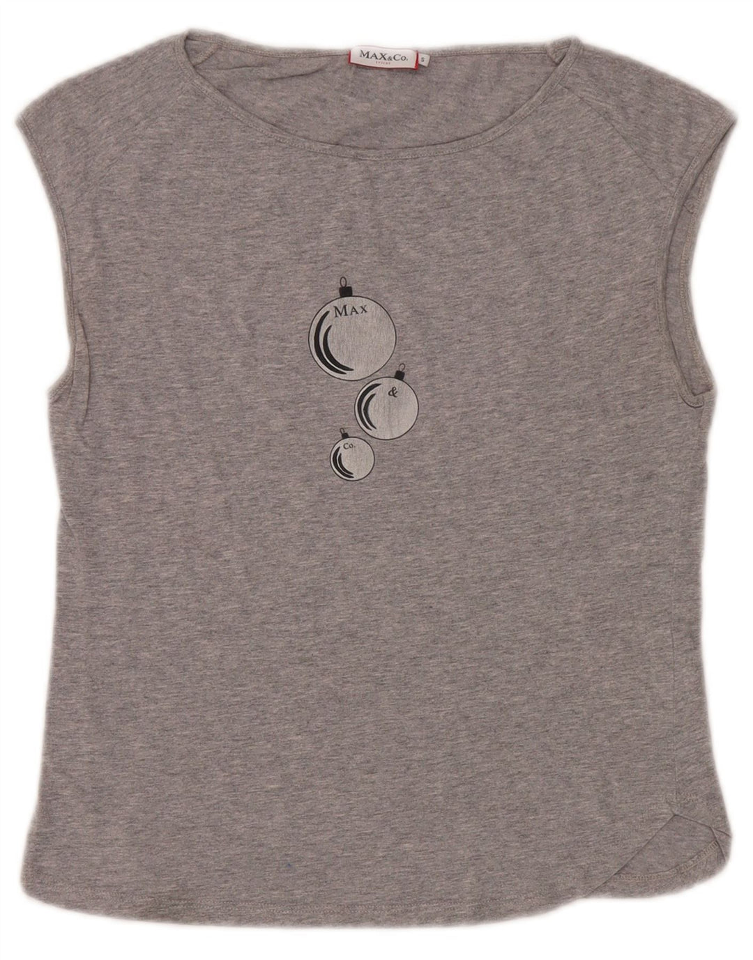 Max & Co. Damen Grafik-Trägershirt UK 10 Small Grau