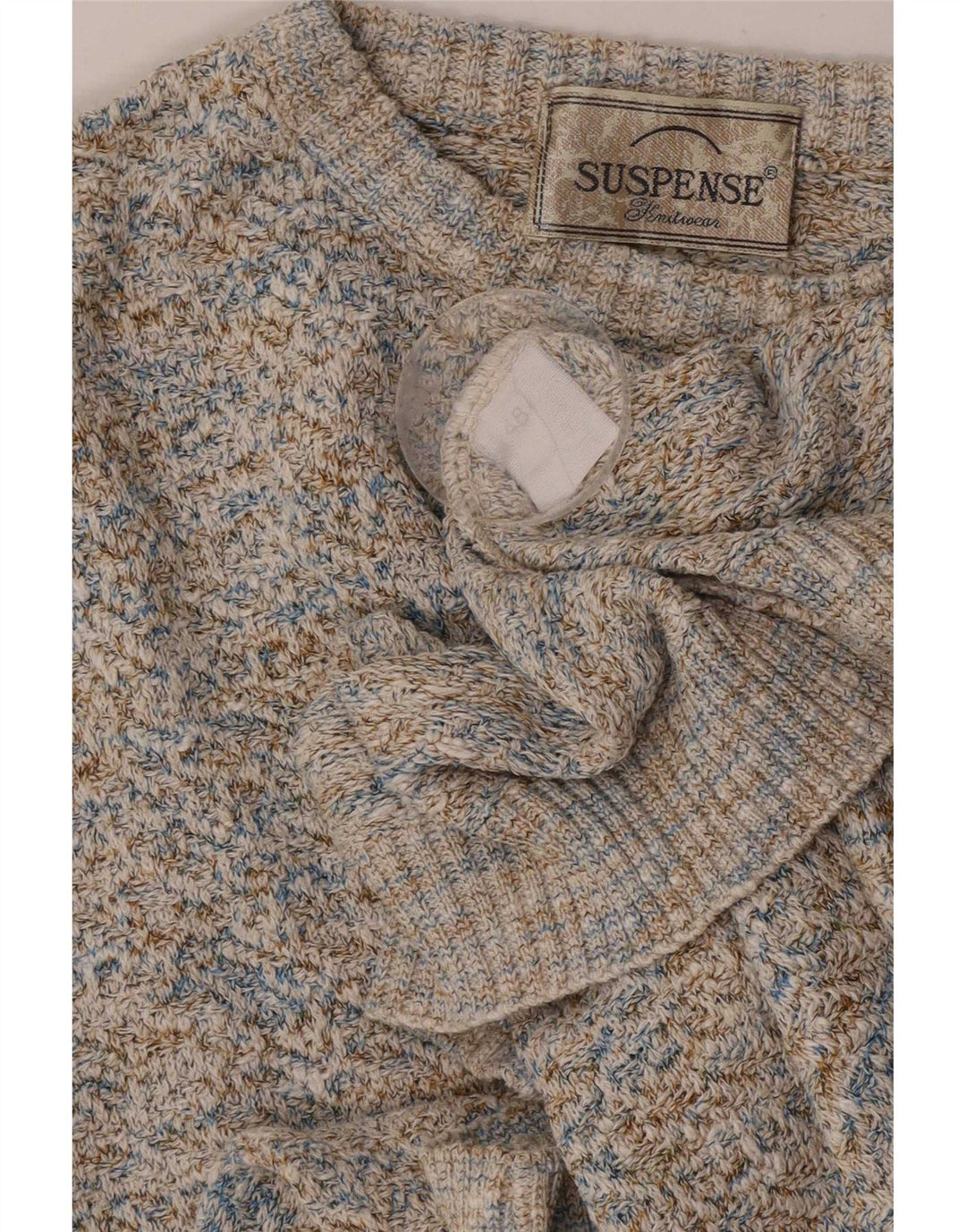 Suspense Herren-Pullover mit U-Boot-Ausschnitt, IT 48, mittelgroß, mehrfarbig gefleckt