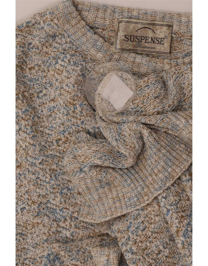 Suspense Herren-Pullover mit U-Boot-Ausschnitt, IT 48, mittelgroß, mehrfarbig gefleckt