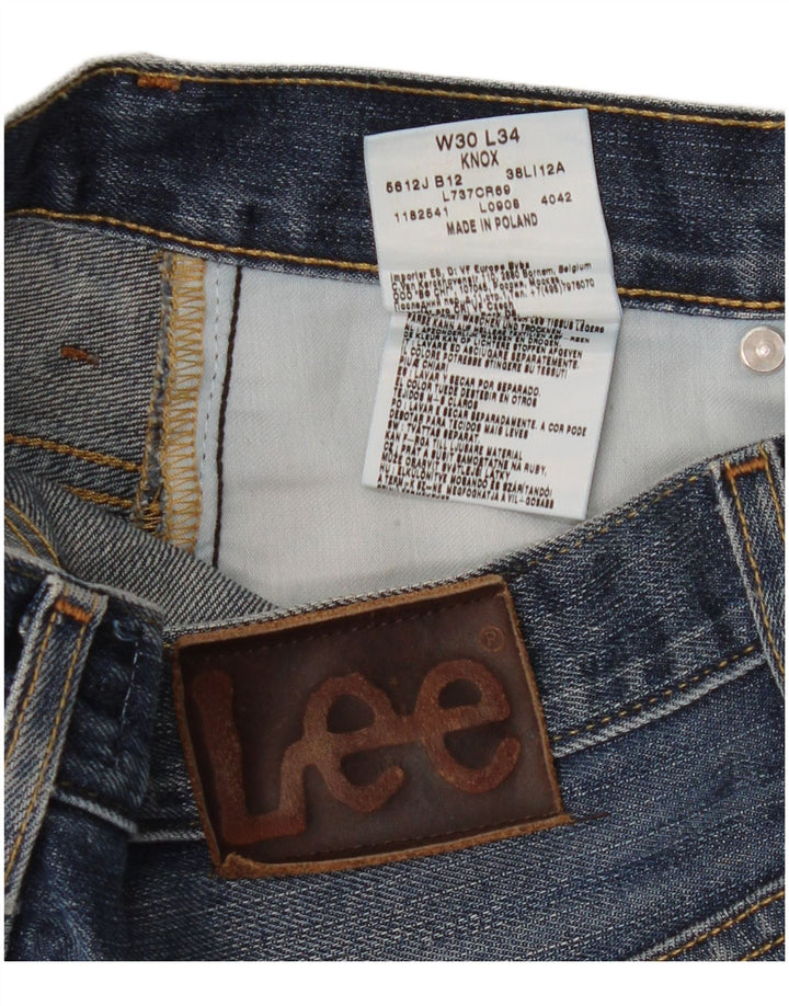 Lee Damen Knox Bootcut Jeans W30 L34 Blaue Baumwolle
