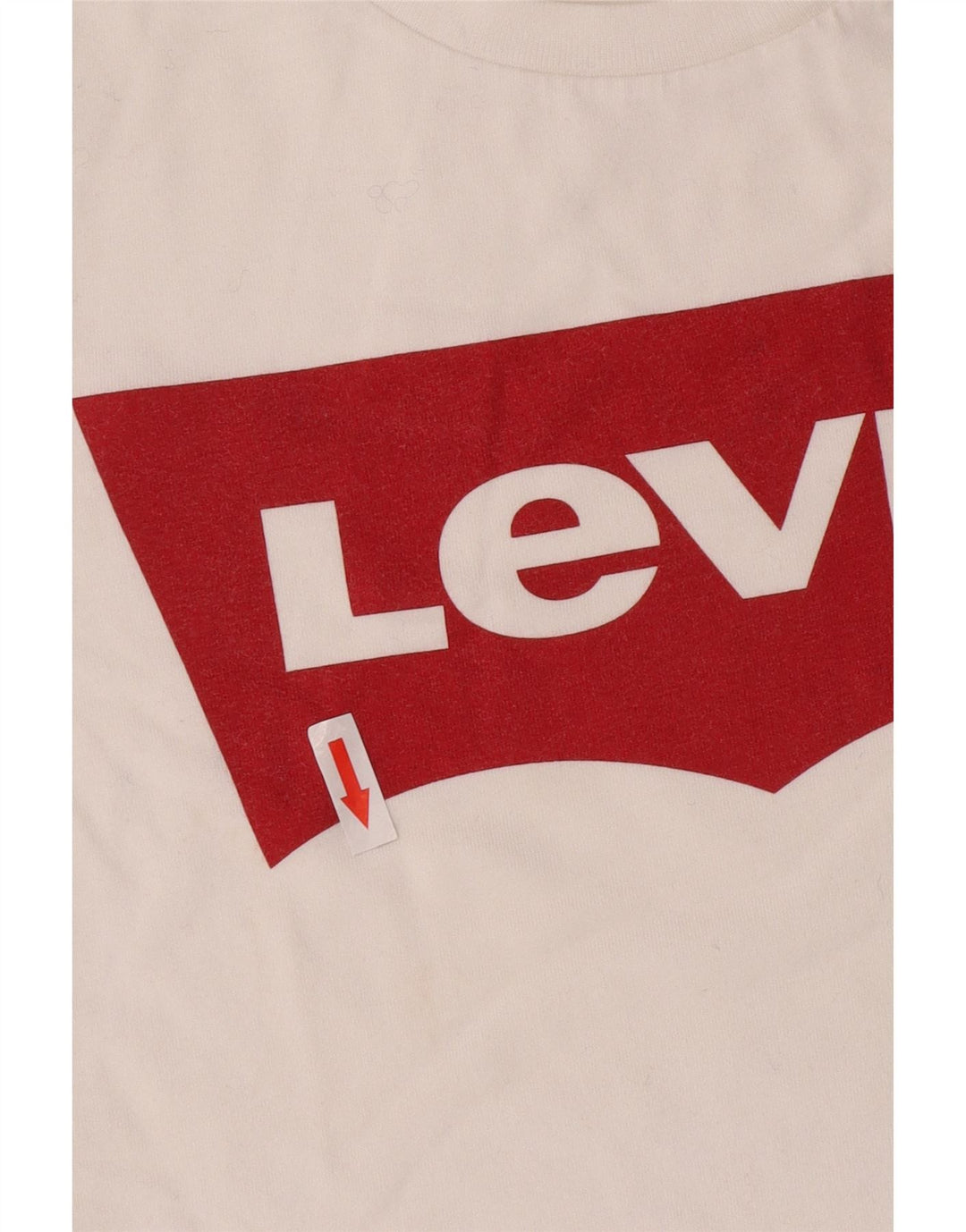 Levi's Damen Grafik-T-Shirt-Oberteil UK 12 Mittelweiß