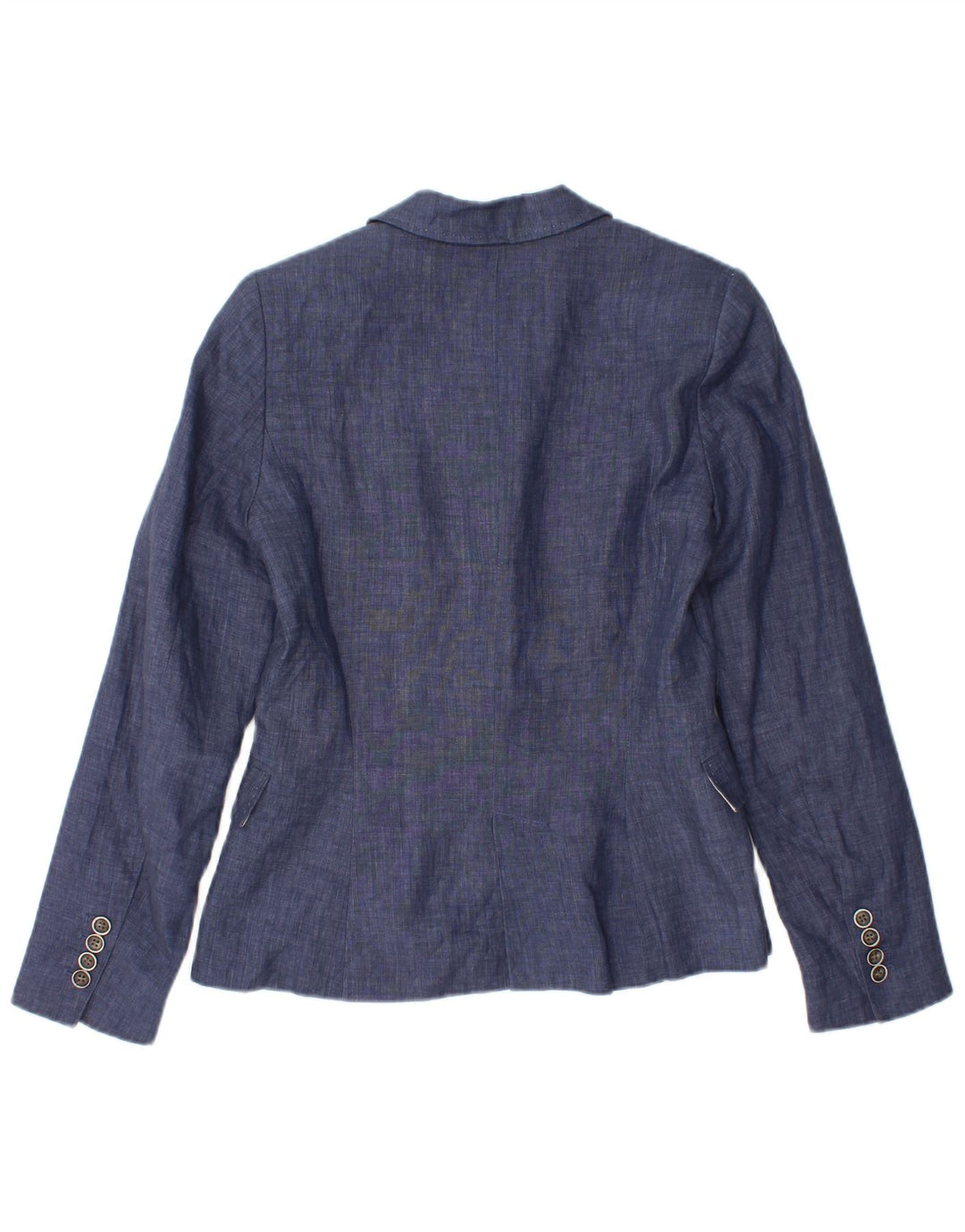 ZARA Damen 1-Knopf-Blazerjacke UK 10 Small Blau