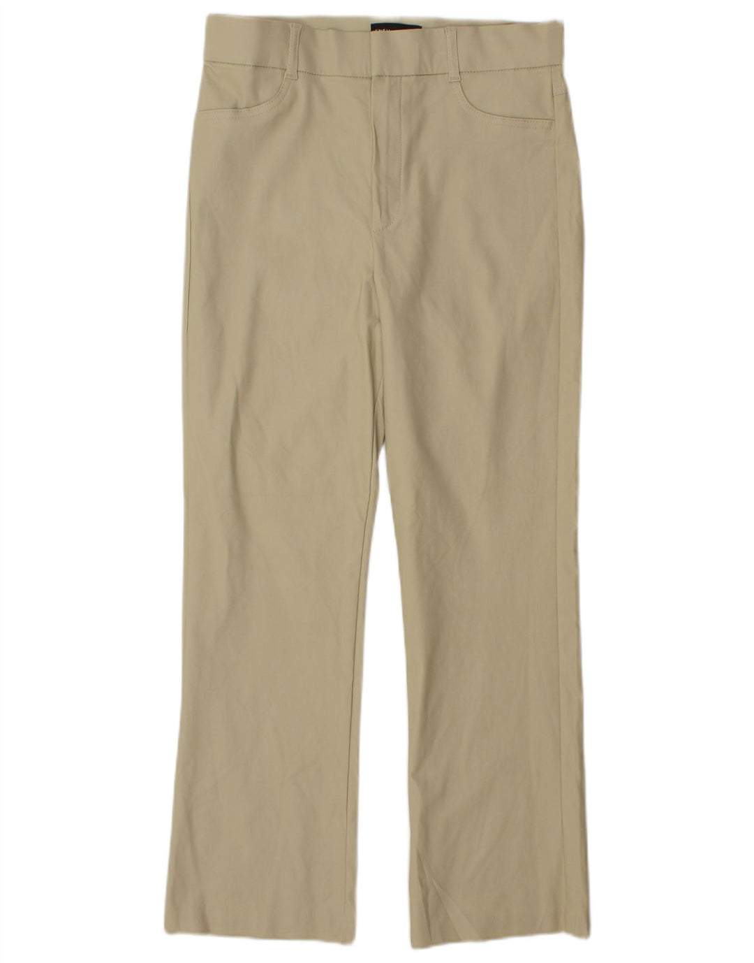 Zara Damen Bootcut-Freizeithose, groß, W30, L27, beige Viskose