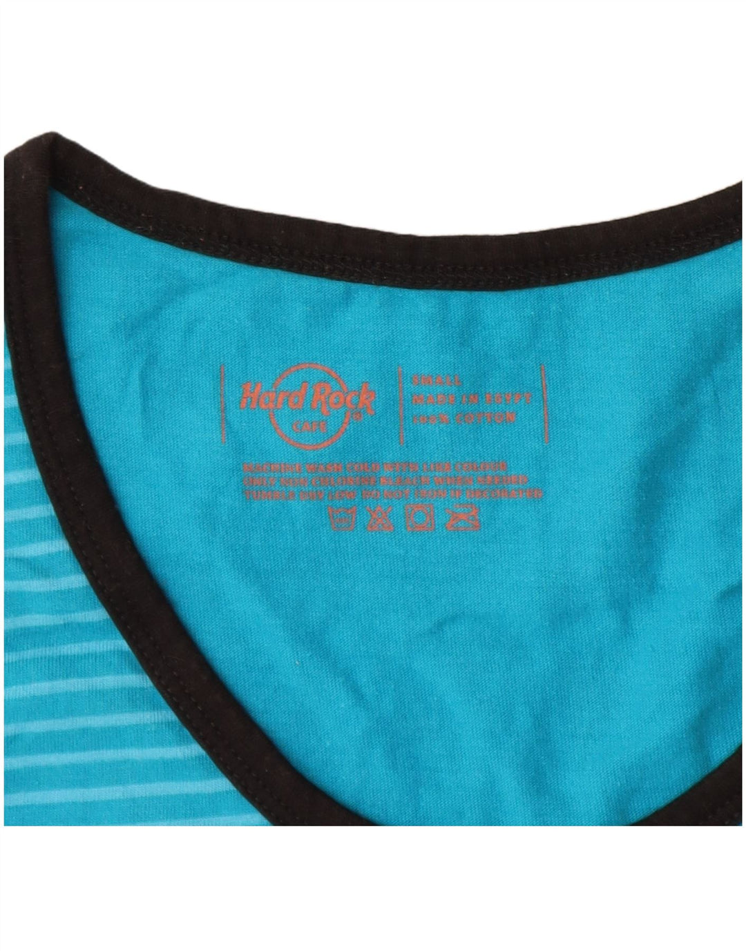 Hard Rock Cafe Malta Weste für Herren, klein, blau gestreift, Baumwolle