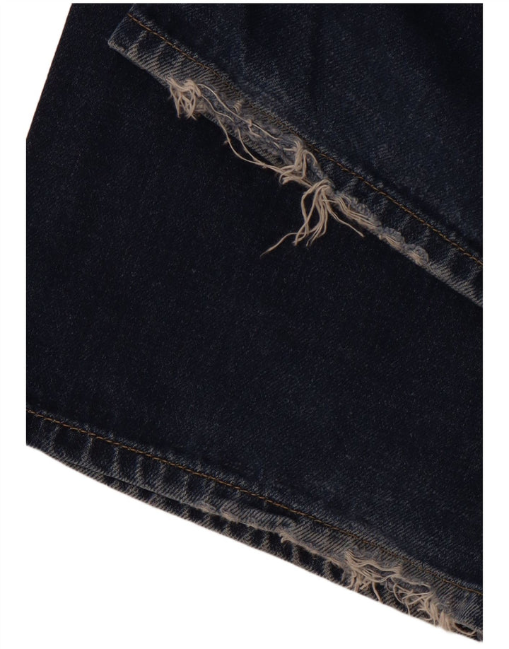 HUGO BOSS Herren Straight Jeans W31 L34 Marineblaue Baumwolle