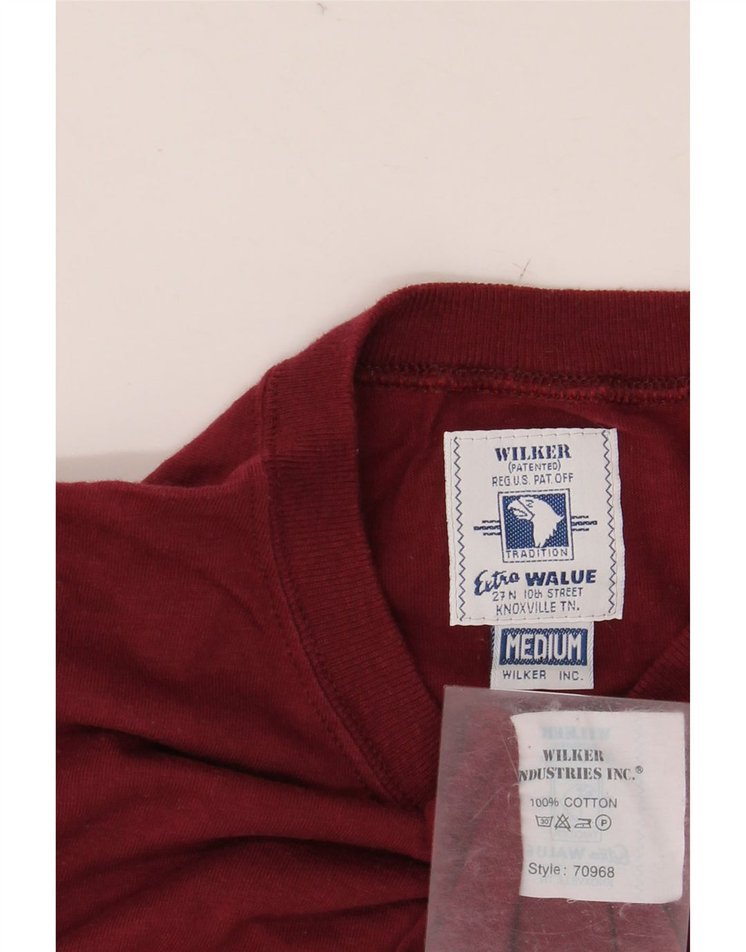 WILKER Herren-T-Shirt mit Grafik, mittlere kastanienbraune Baumwolle