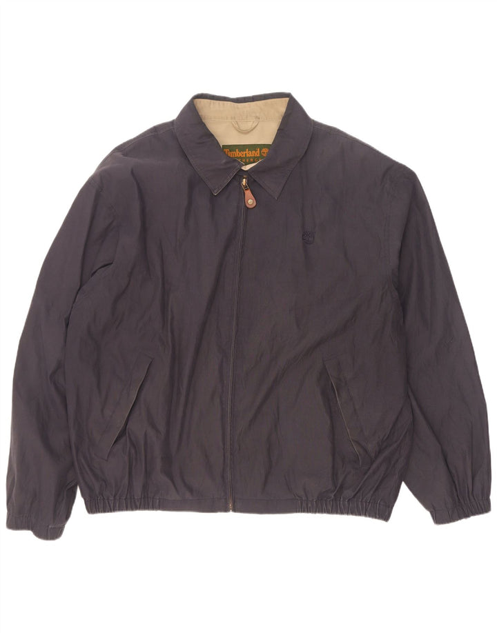 Timberland Herren Bomberjacke UK 42 XL Marineblau Polyester
