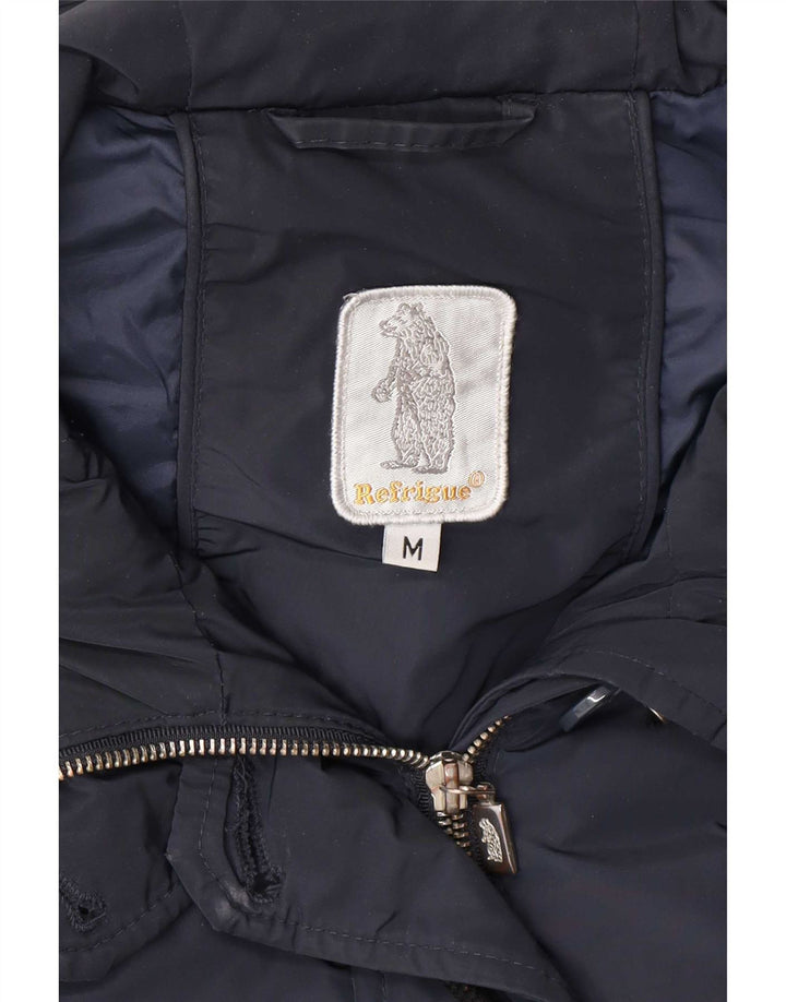 Refrigue Damen-Parka mit Kapuze, UK 38, mittelmarineblau, Polyester