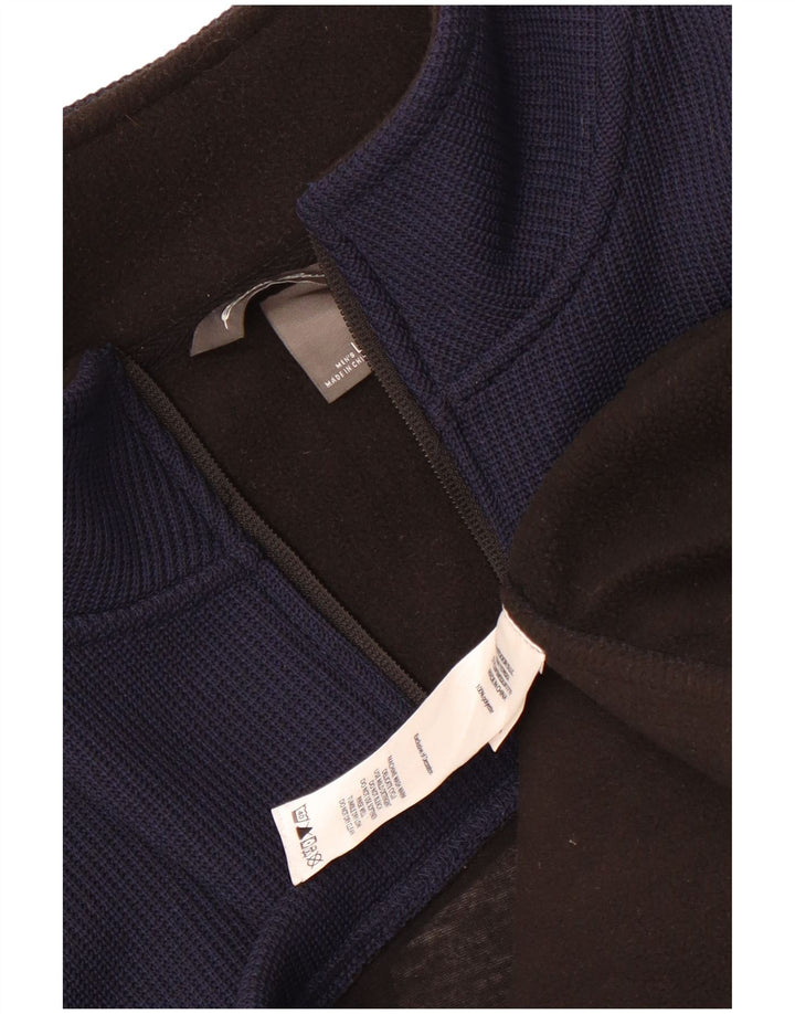 Eddie Bauer Herren-Trainingsanzug-Oberteil, Jacke, groß, marineblau, Farbblock-Polyester