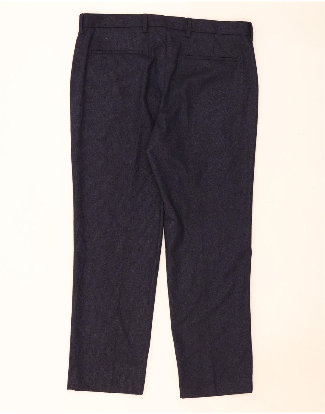 Marks & Spencer Herren-Anzughose mit normaler Passform, W36 L29, marineblaues Polyester