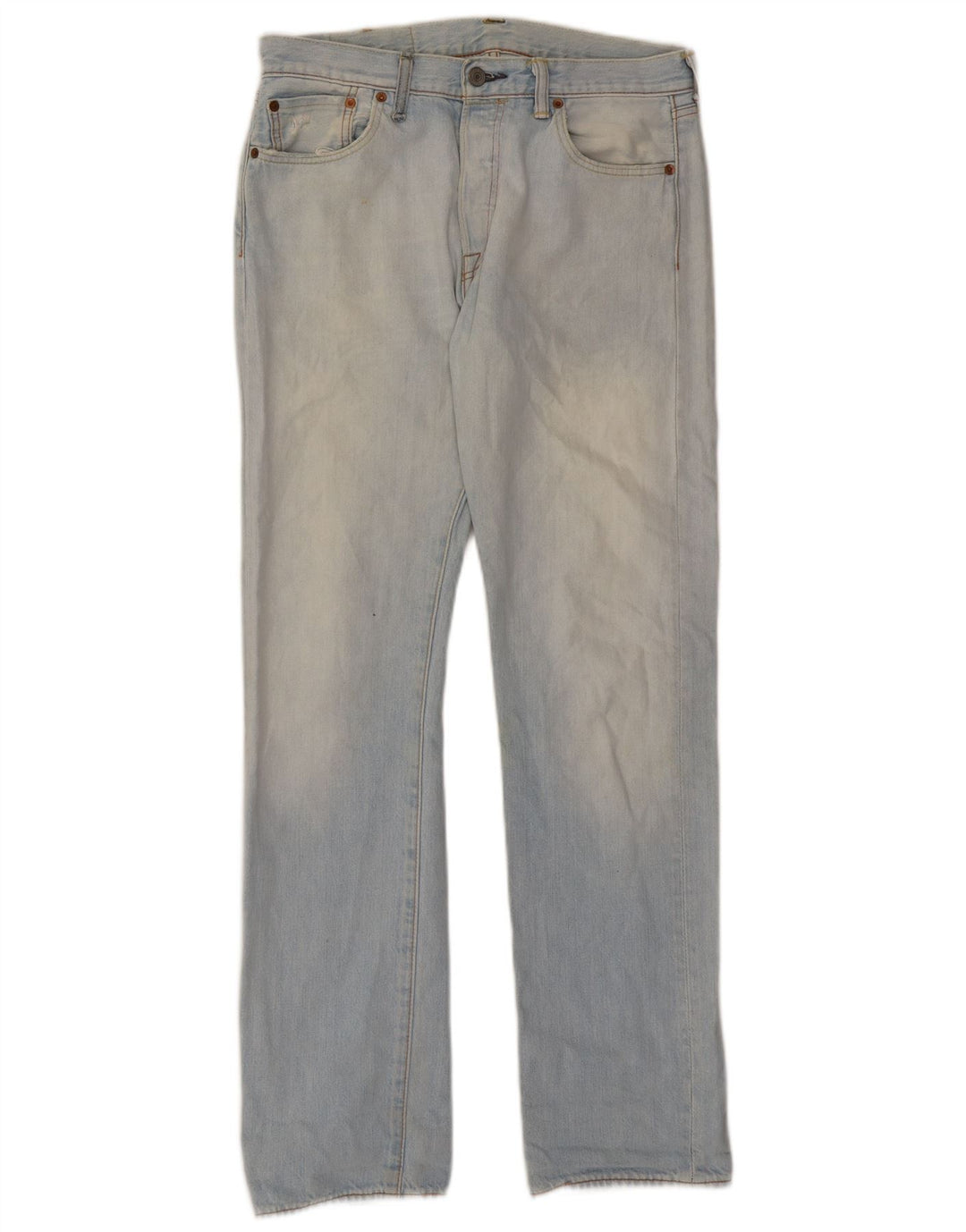 Levi's Herren 501 Straight Jeans W30 L32 Blaue Baumwolle
