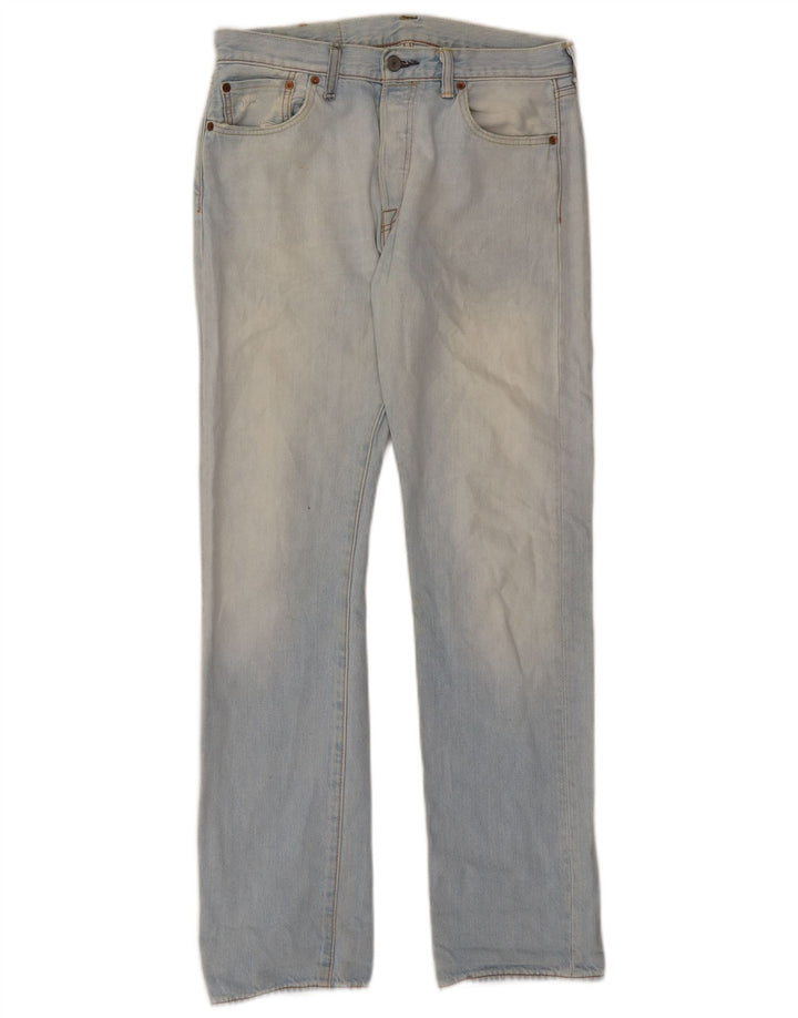 Levi's Herren 501 Straight Jeans W30 L32 Blaue Baumwolle