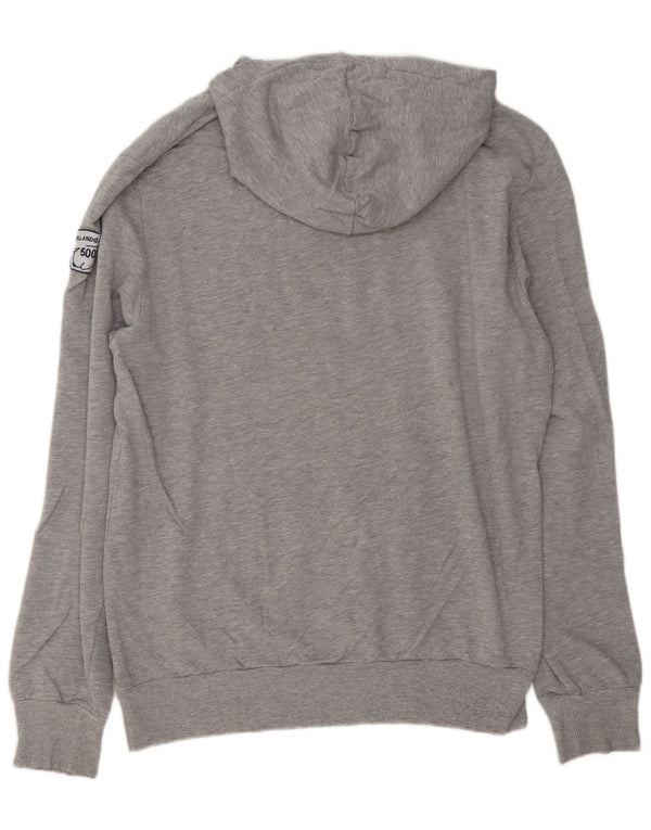 Lotto Herren-Kapuzenpullover mit Grafik, 2XL, graue Baumwolle