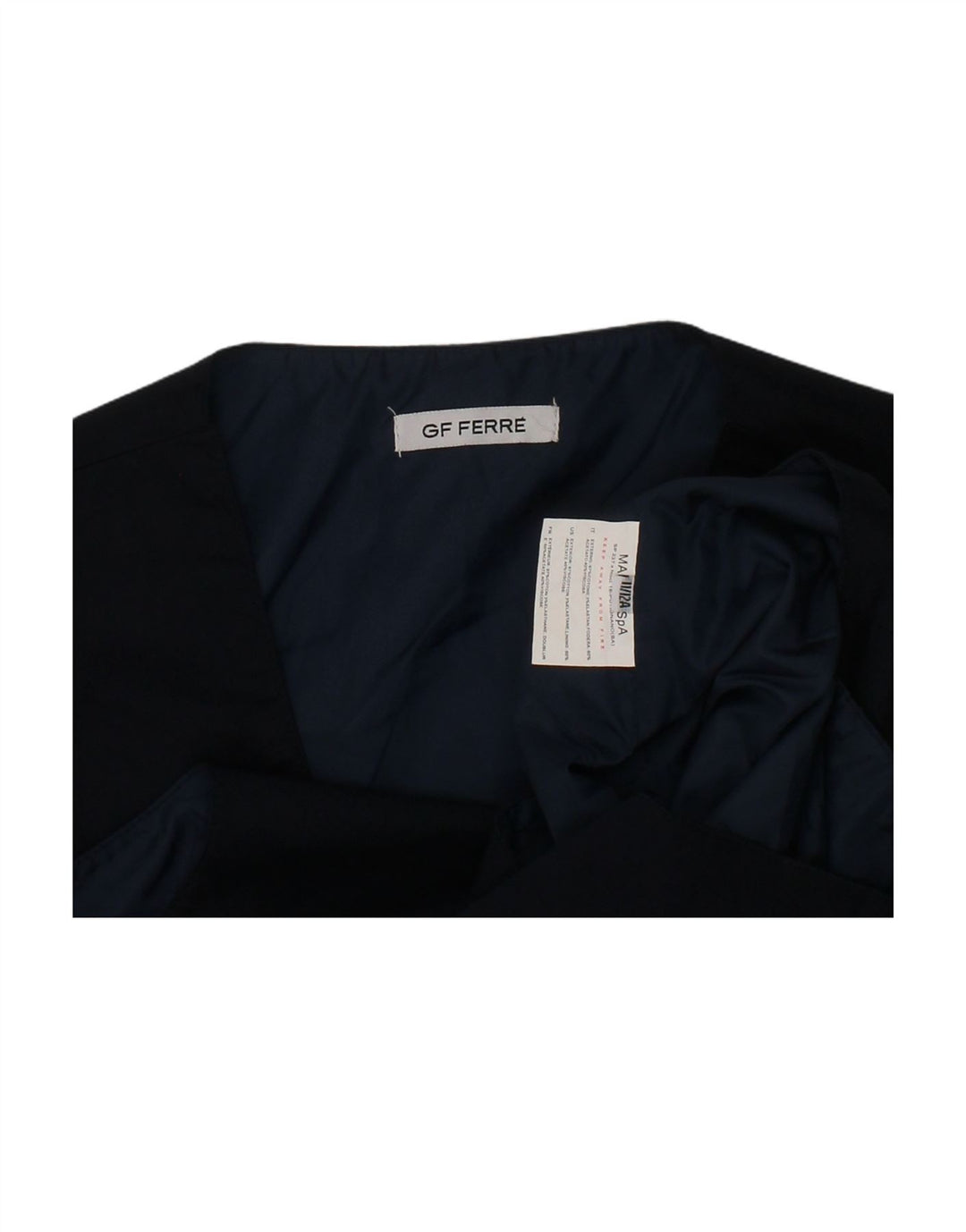 GF FERRE Boys Waistcoat 11-12 Years Navy Blue Cotton