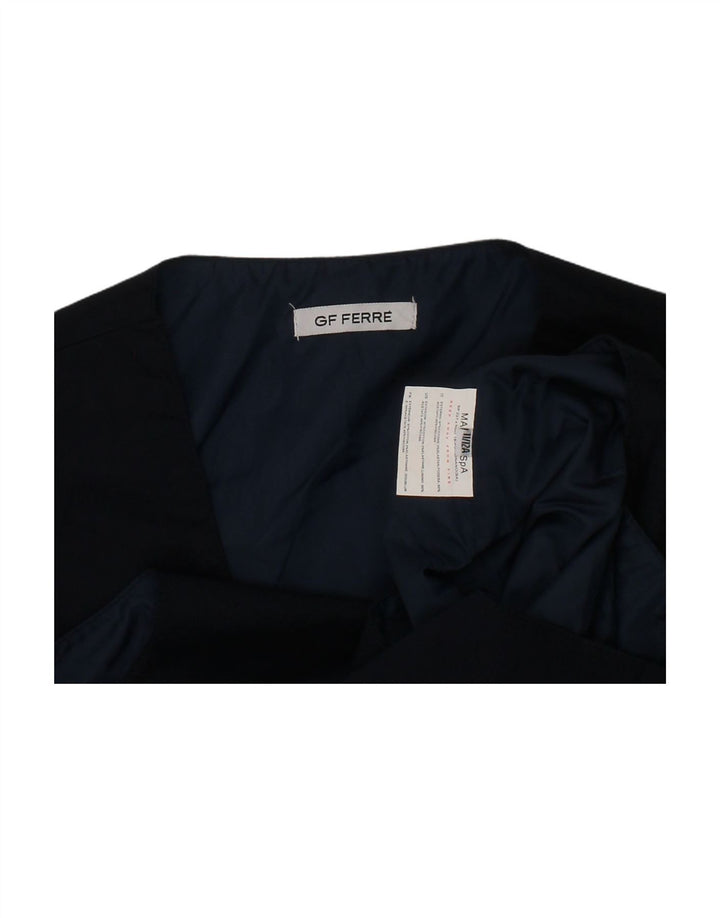 GF FERRE Boys Waistcoat 11-12 Years Navy Blue Cotton