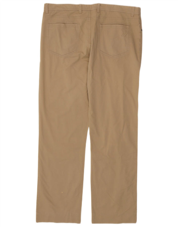 GEOX Herren Respira Straight Casual Hose IT 54 2XL W38 L32 Beige Baumwolle