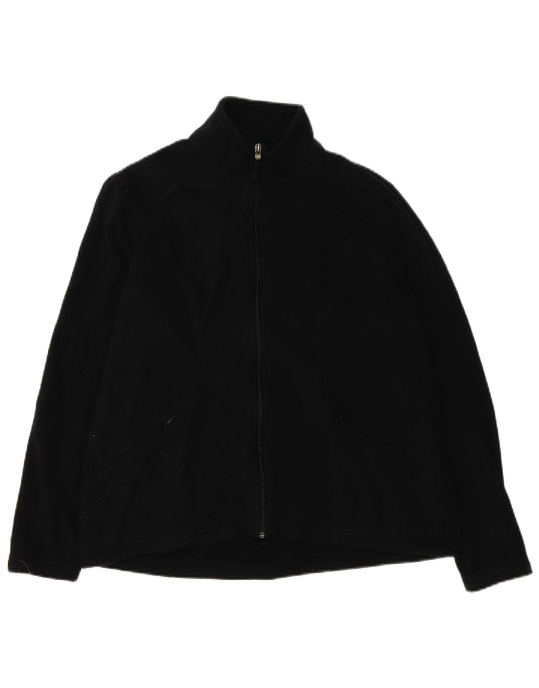 Marks & Spencer Damen Fleecejacke UK 16 Large Schwarz Polyester