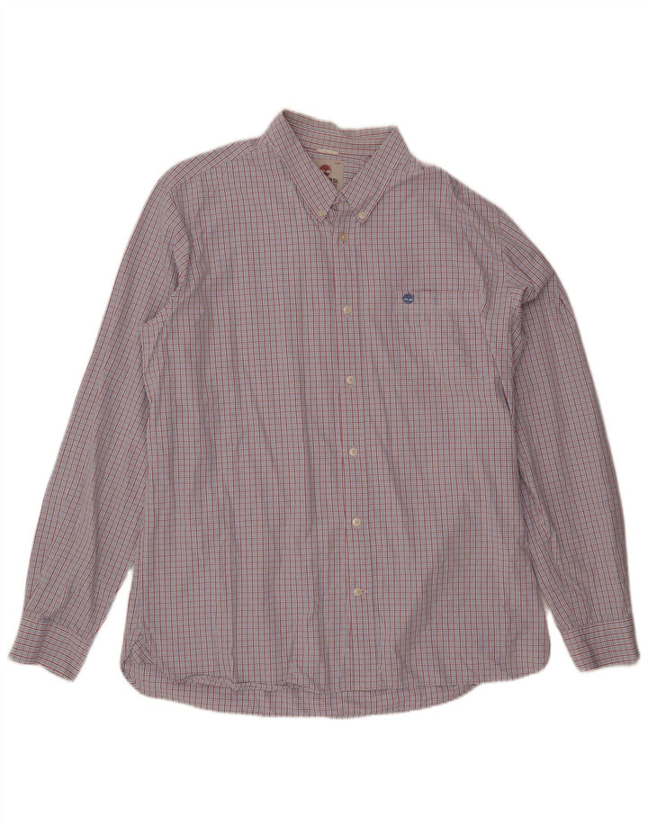 Timberland Herren Slim Fit Hemd XL blau kariert Baumwolle