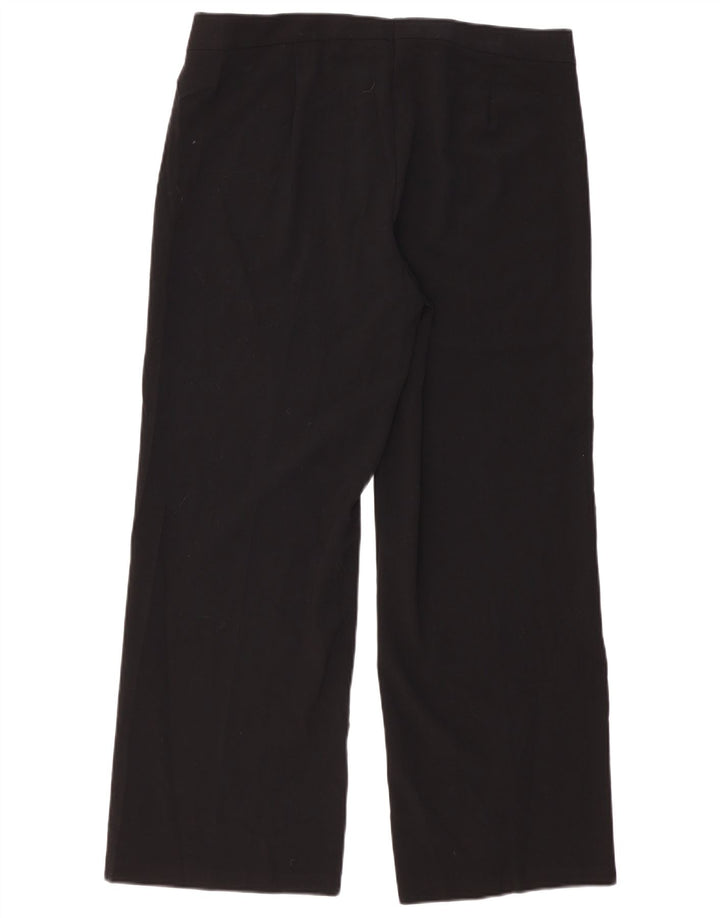 MARKS & SPENCER Damen Chinohose mit hoher Taille, UK 16, Größe L, W36, L29, Schwarz