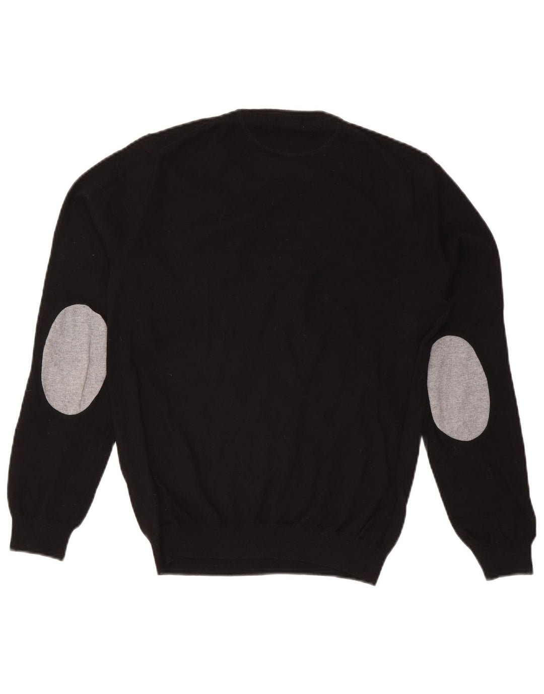 Sun68 Herren-Pullover mit Rundhalsausschnitt, mittelschwarze Wolle