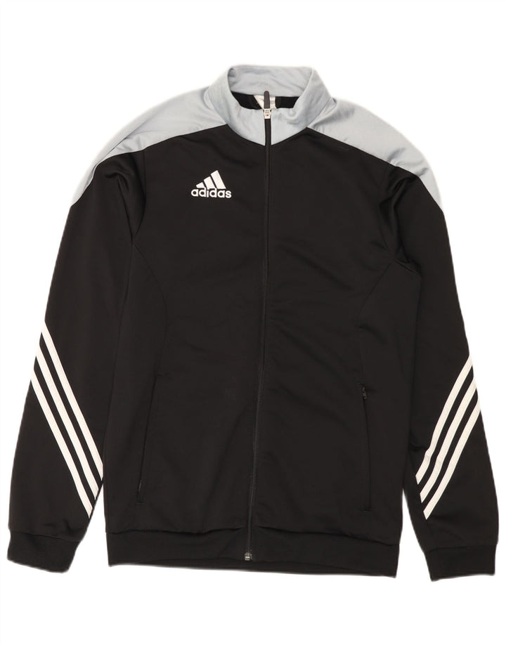 Adidas Herren-Trainingsanzug-Oberteil, Jacke, Größe S, Schwarz, Colourblock-Polyester