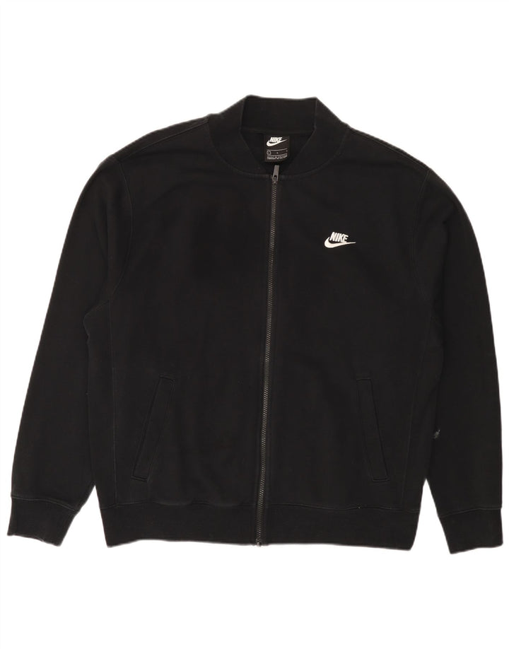 Nike Herren-Trainingsanzugoberteil, große schwarze Baumwolle