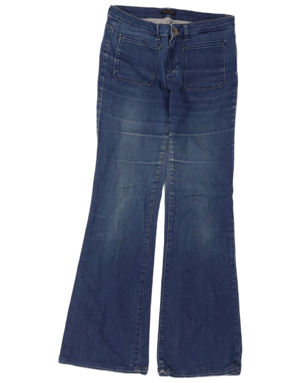 Massimo Dutti Womens Flared Jeans EU 40 Medium W30 L33 Blue Cotton