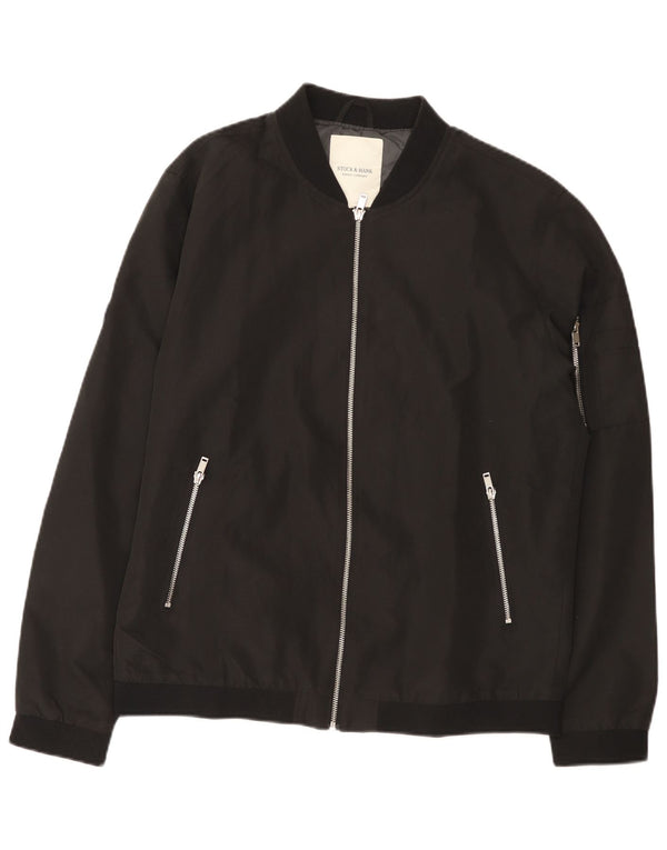 Vintage Herren Bomberjacke UK 42 XL Schwarz