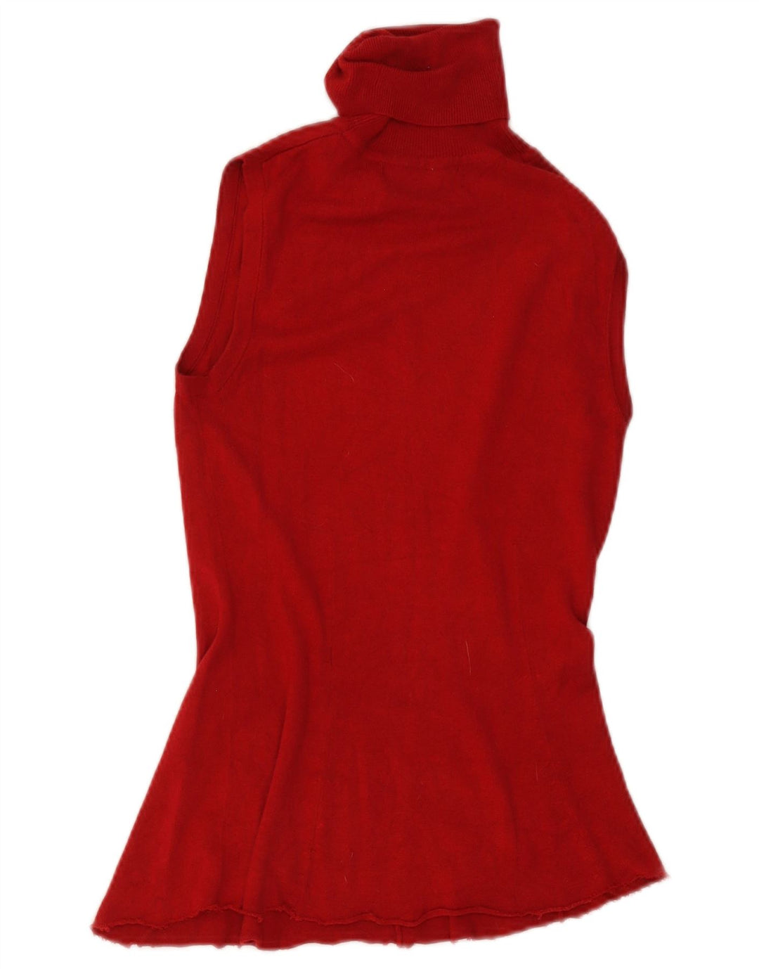 Zara Damen Weste Tank Top UK 12 Medium Red Rayon