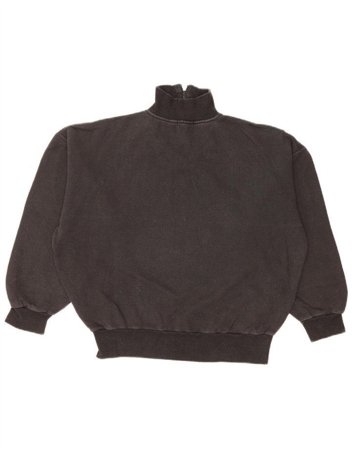 NORTONS Damen-Sweatshirt mit grafischem Reißverschluss, Gr. 14, mittelschwarz
