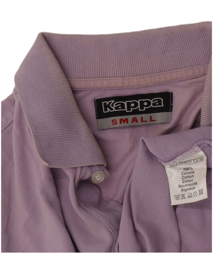 Kappa Herren Poloshirt Small Lila Baumwolle