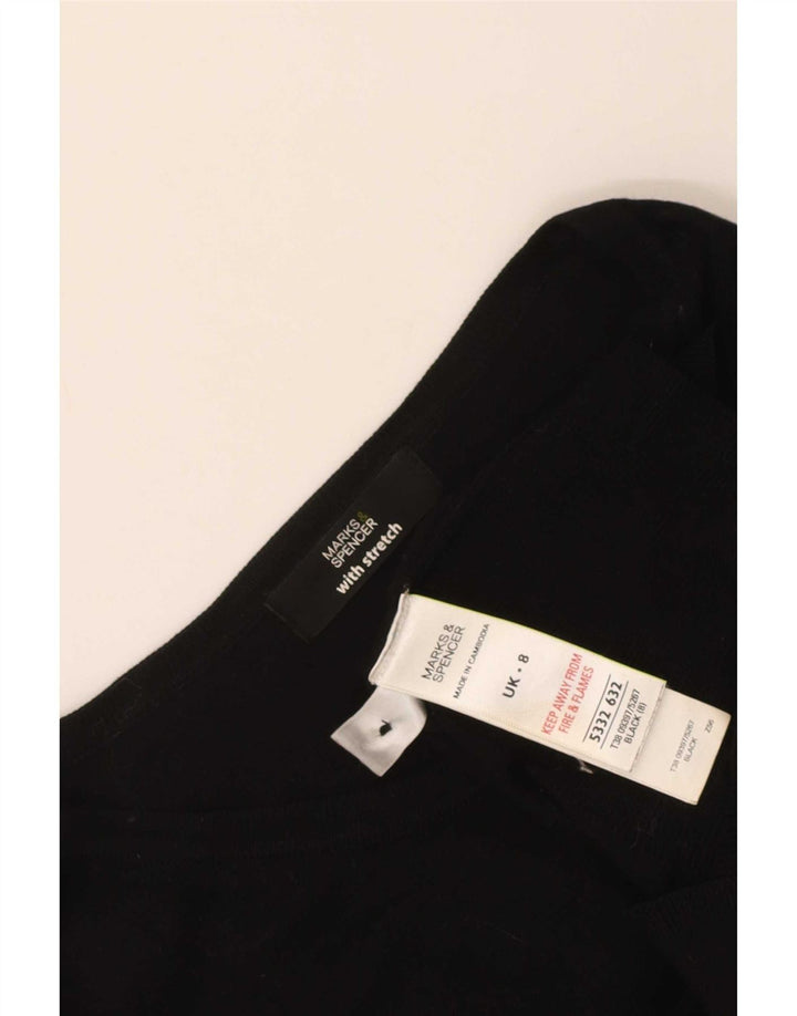 Marks & Spencer Damen-Cardigan-Pullover UK 8 Small Schwarze Viskose