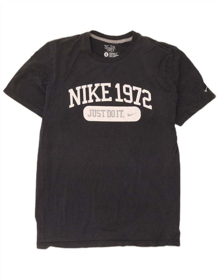 Nike Herren-T-Shirt mit Standard-Passform und Grafik, Größe L, Grau