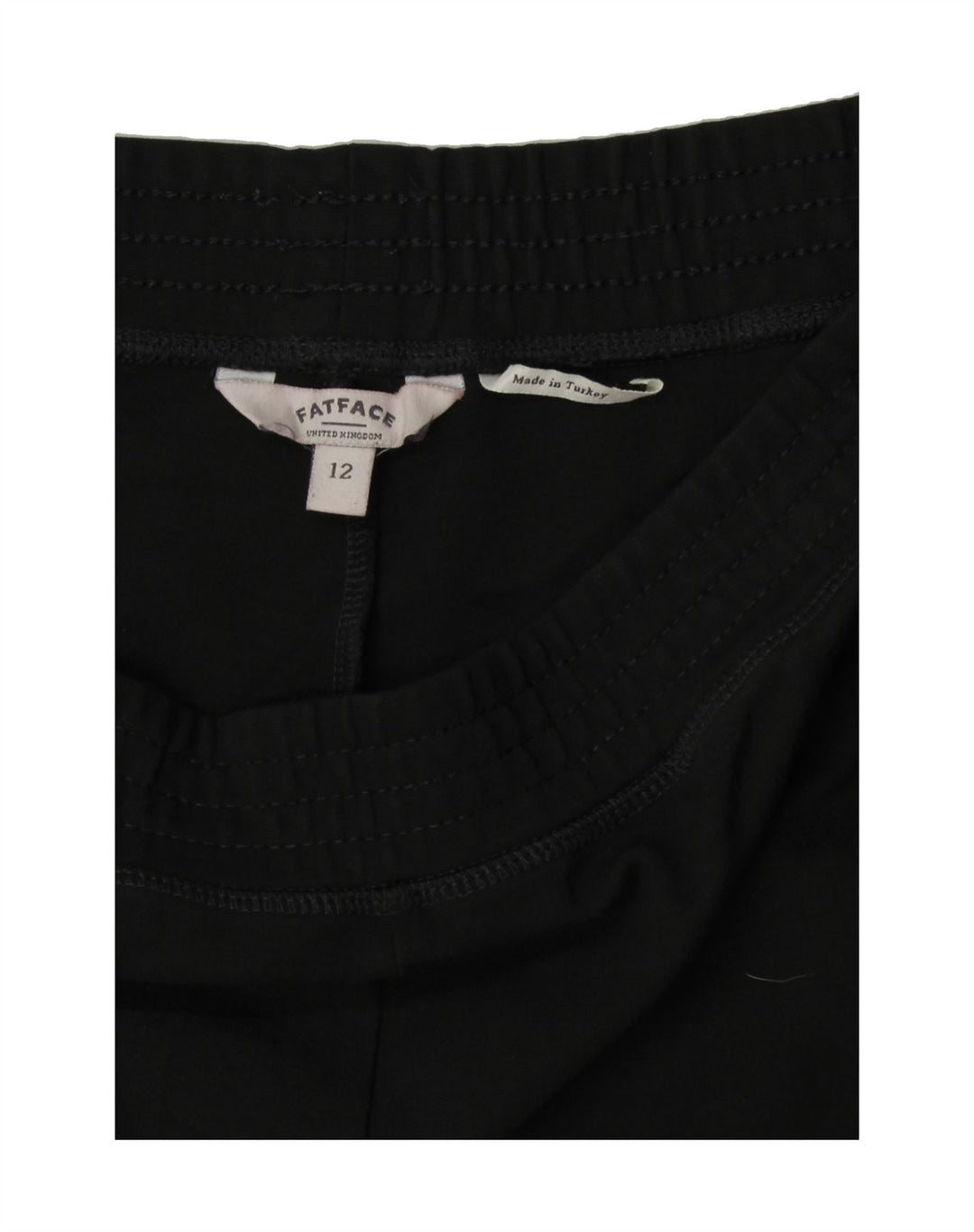 FAT FACE Womens Leggings UK 12 Medium Black Vintage Fat Face and Second-Hand Fat Face from Messina Hembry 