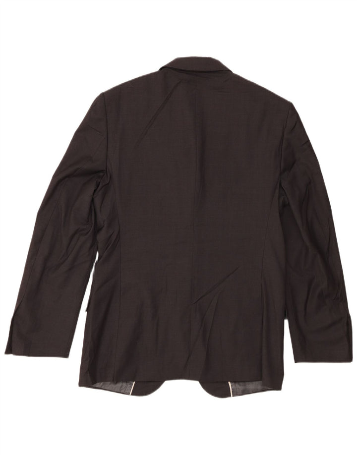Marks & Spencer Herren-Blazer mit 2 Knöpfen, UK 38, mittelgraue Schurwolle