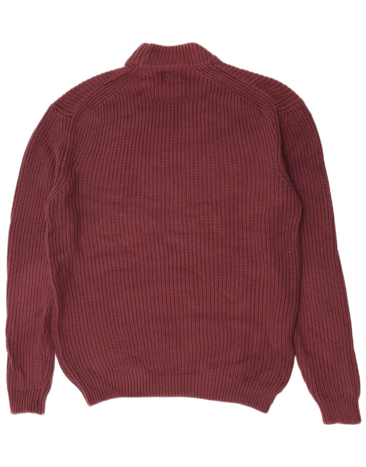 Rollkragenpullover für Herren von Zara, Größe L, Kastanienbraun