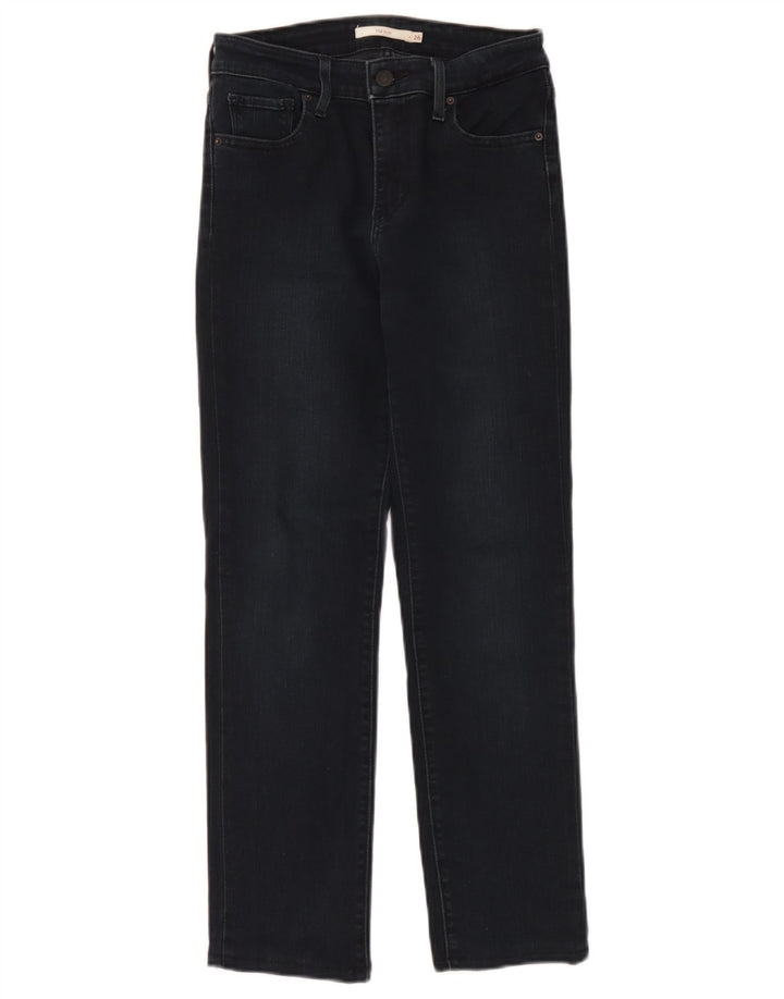 Levi's Damen 712 Slim Jeans W26 L27 Marineblaue Baumwolle