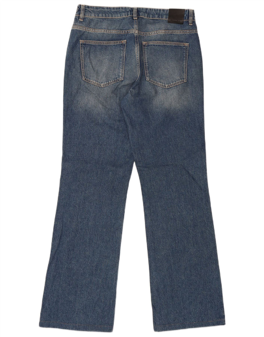 Massimo Dutti Damen Bootcut-Jeans mit hohem Bund, EU 40, Mittel W30 L31, Blau