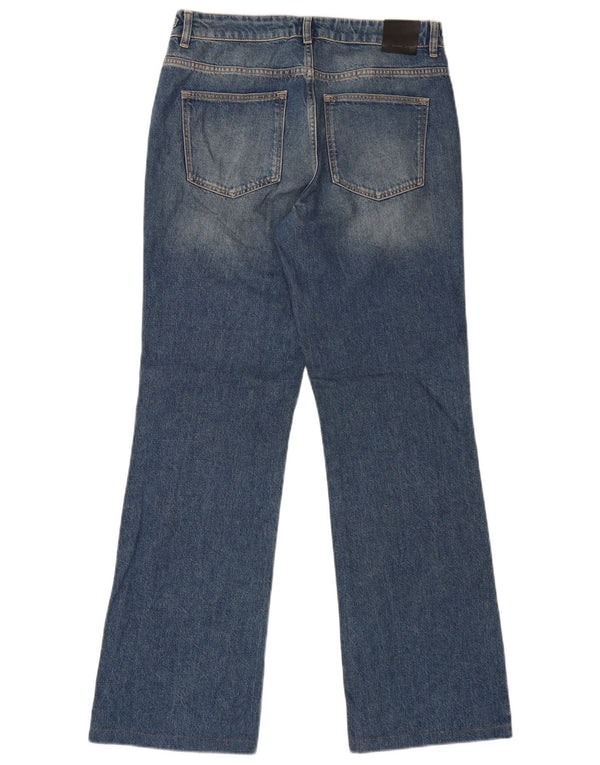 Massimo Dutti Damen Bootcut-Jeans mit hohem Bund, EU 40, Mittel W30 L31, Blau
