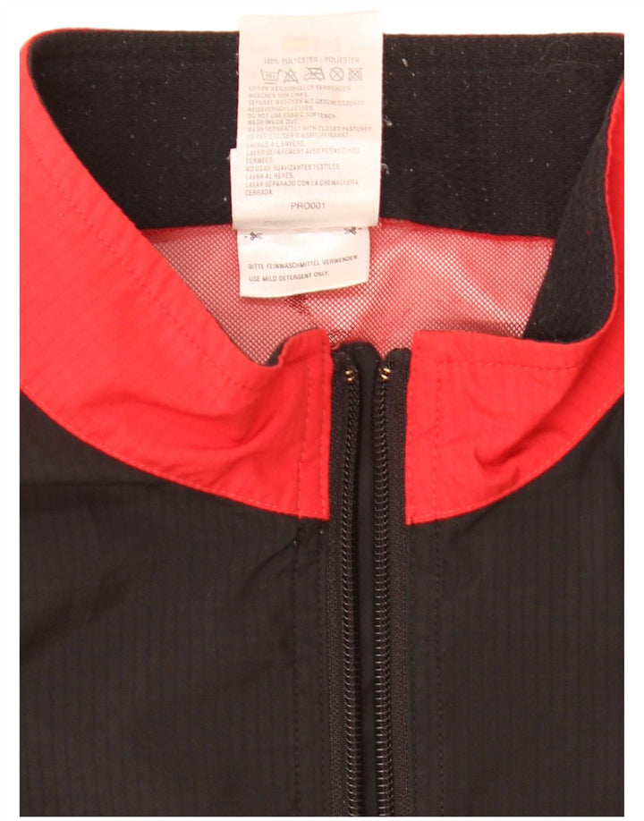 Adidas Herren Regenjacke UK 40 Large Rot Colourblock Polyester