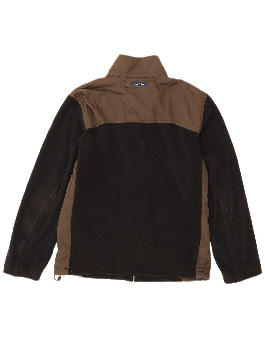 Nautica Herren-Fleecejacke UK 38 Mittelschwarzes Colourblock-Polyester