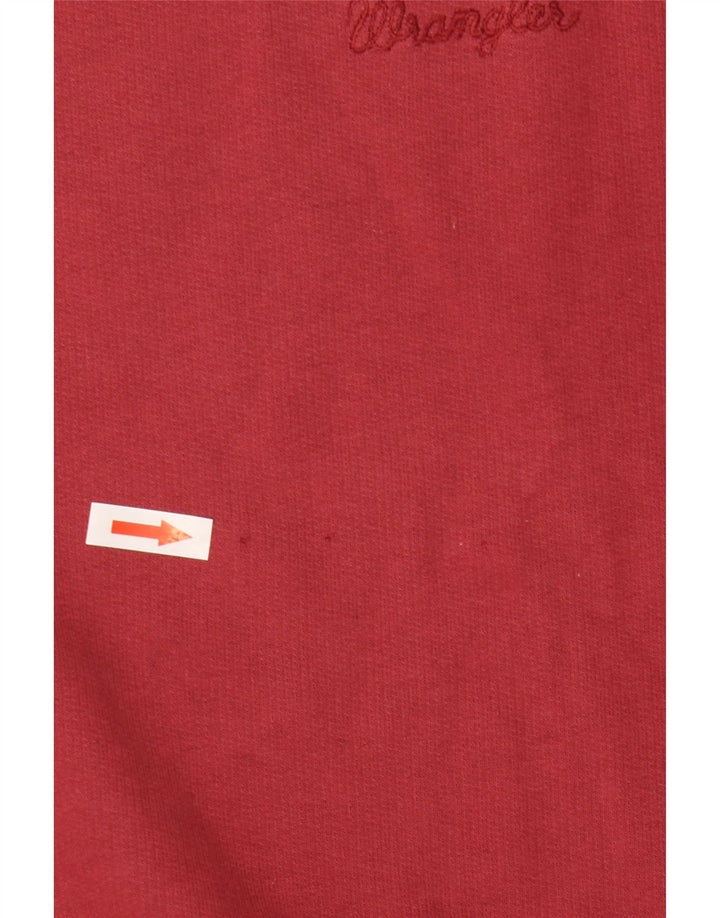 Wrangler Herren Sweatshirt Pullover XL Burgund Baumwolle